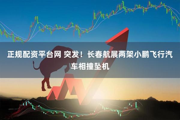 正规配资平台网 突发！长春航展两架小鹏飞行汽车相撞坠机