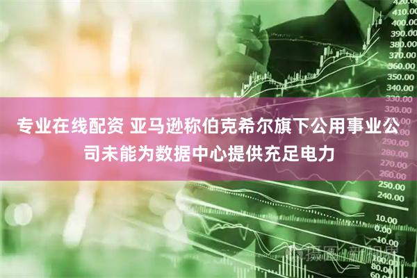 专业在线配资 亚马逊称伯克希尔旗下公用事业公司未能为数据中心提供充足电力