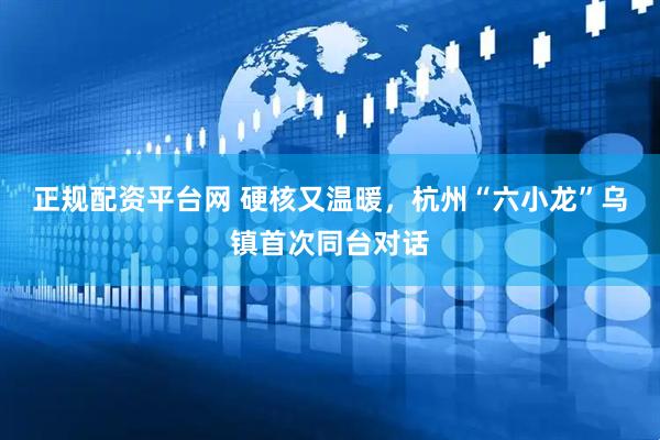 正规配资平台网 硬核又温暖，杭州“六小龙”乌镇首次同台对话