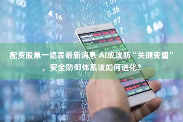 配资股票一览表最新消息 AI成攻防“关键变量”，安全防御体系该如何进化？